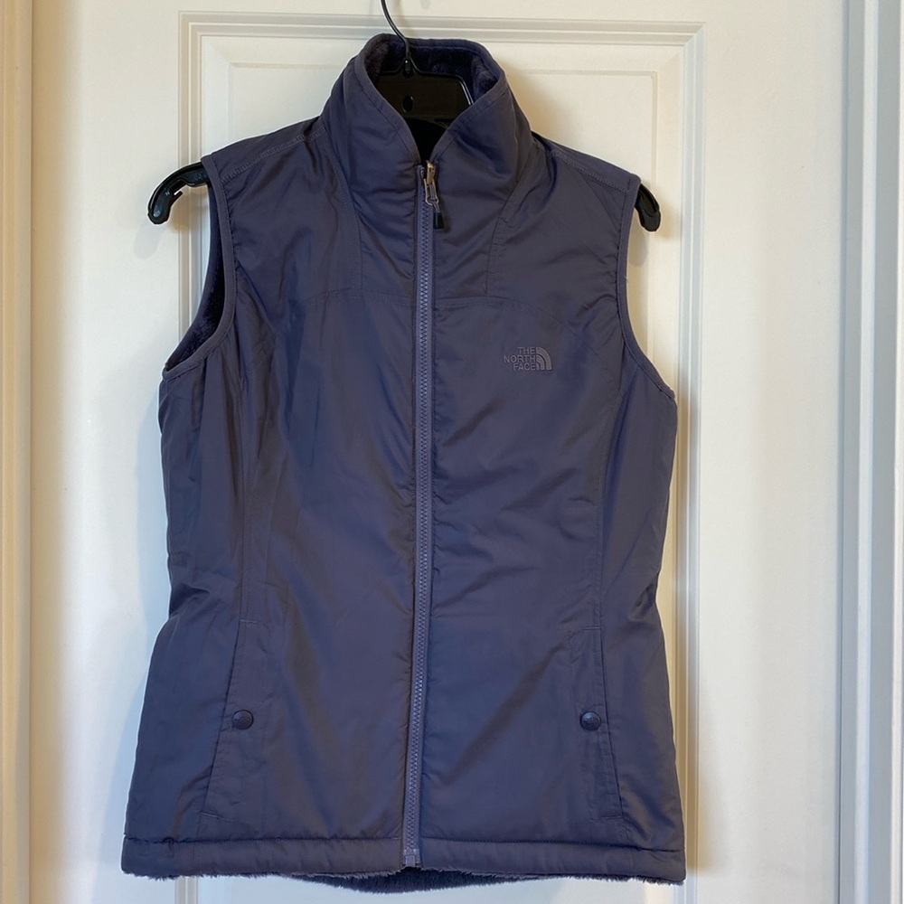 The North Face fully reversible Mindy vest in deep violet